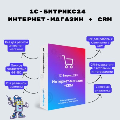 Программа для ЭВМ "1С-Битрикс24". Лицензия Интернет-магазин + CRM (12 мес.) - купить в Пятилиповке